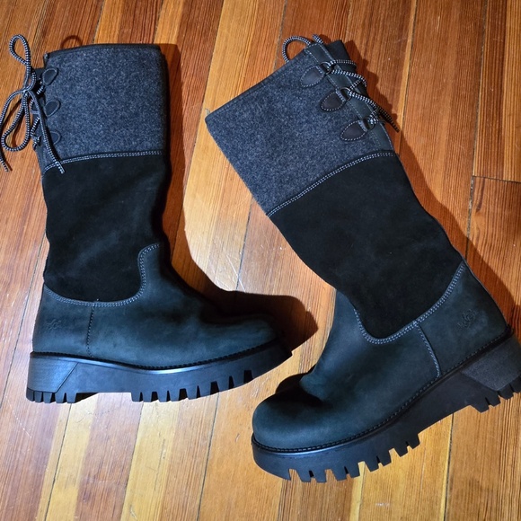 Bos & Co Suede, wool and leather Goose Prima lining size 39 warm boots - Picture 9 of 9